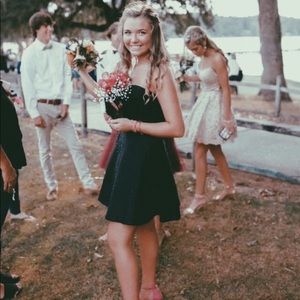 Black Sherri hill homecoming dress!!